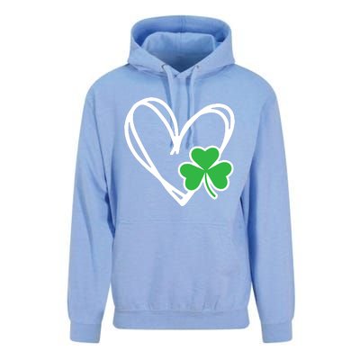 St Patricks Day Shirts Heart Shamrock Irish Unisex Surf Hoodie