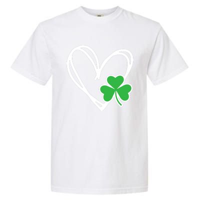 St Patricks Day Shirts Heart Shamrock Irish Garment-Dyed Heavyweight T-Shirt