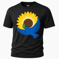 Sunflower Peace Dove Stand With Ukraine End The War Cooling Performance Crew T-Shirt