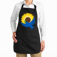 Sunflower Peace Dove Stand With Ukraine End The War Apron