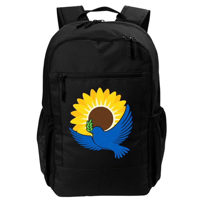 Sunflower Peace Dove Stand With Ukraine End The War Backpack