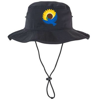 Sunflower Peace Dove Stand With Ukraine End The War Bucket Hat