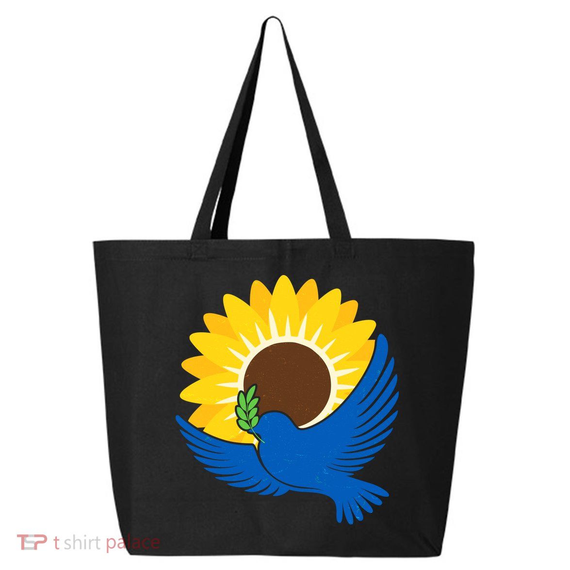 Sunflower Peace Dove Stand With Ukraine End The War 25L Jumbo Tote