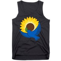 Sunflower Peace Dove Stand With Ukraine End The War Tank Top