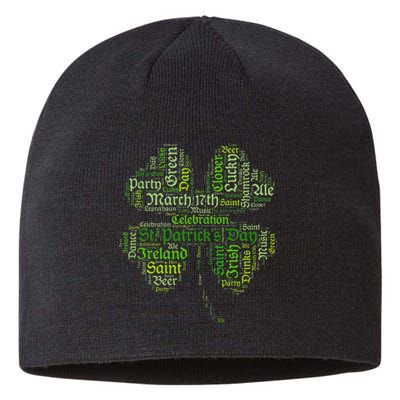 Saint Patrick's Day March 17 Pot Of Gold, Party Shenanigans Sustainable Beanie