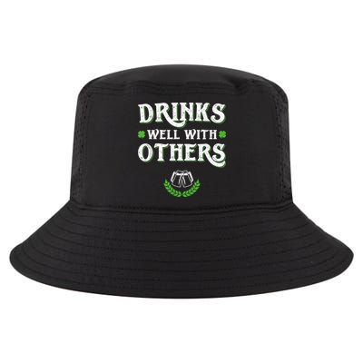 Drinks Well With Others St Patricks Day, Funny St Patricks Day, St Patricks Day Drinking Team Cool Comfort Performance Bucket Hat
