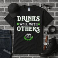 Drinks Well With Others St Patricks Day, Funny St Patricks Day, St Patricks Day Drinking Team Tall T-Shirt