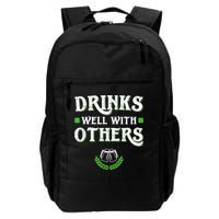 Drinks Well With Others St Patricks Day, Funny St Patricks Day, St Patricks Day Drinking Team Backpack