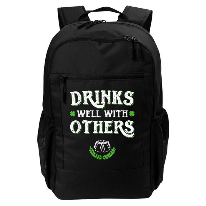 Drinks Well With Others St Patricks Day, Funny St Patricks Day, St Patricks Day Drinking Team Backpack