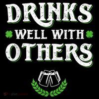 Drinks Well With Others St Patricks Day, Funny St Patricks Day, St Patricks Day Drinking Team Baby Bodysuit