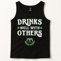 Drinks Well With Others St Patricks Day, Funny St Patricks Day, St Patricks Day Drinking Team Tank Top