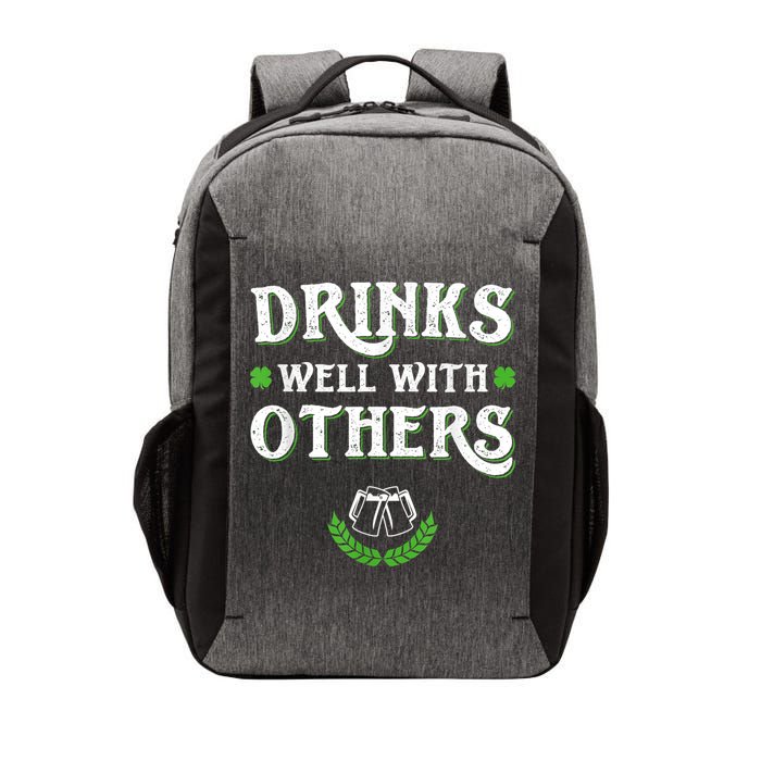 Drinks Well With Others St Patricks Day, Funny St Patricks Day, St Patricks Day Drinking Team Vector Backpack