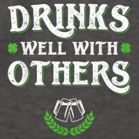 Drinks Well With Others St Patricks Day, Funny St Patricks Day, St Patricks Day Drinking Team Vector Backpack