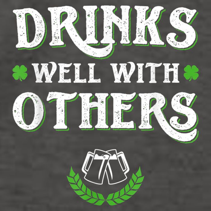 Drinks Well With Others St Patricks Day, Funny St Patricks Day, St Patricks Day Drinking Team Vector Backpack
