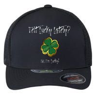 Saint Patrick's Day Shamrock Irish Lucky Gift Flexfit Unipanel Trucker Cap