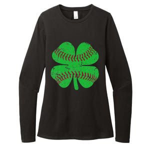 St Patricks Day Shamrock Baseball Saint Paddy's Womens CVC Long Sleeve Shirt