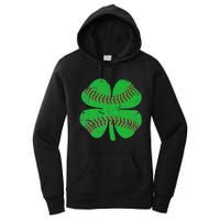 St Patricks Day Shamrock Baseball Saint Paddy's Women's Pullover Hoodie