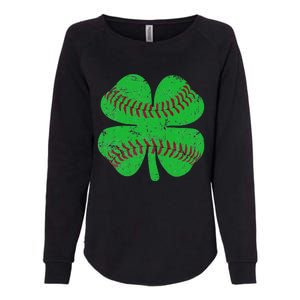 St Patricks Day Shamrock Baseball Saint Paddy's Womens California Wash Sweatshirt