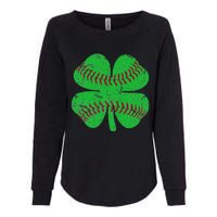 St Patricks Day Shamrock Baseball Saint Paddy's Womens California Wash Sweatshirt