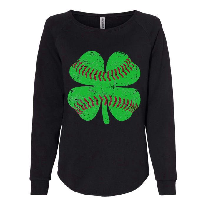 St Patricks Day Shamrock Baseball Saint Paddy's Womens California Wash Sweatshirt