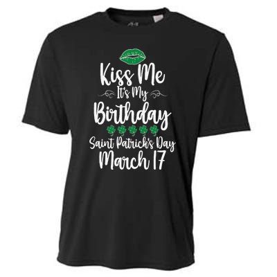 Saint Patrick's Day March Born Irish Birthday Cooling Performance Crew T-Shirt