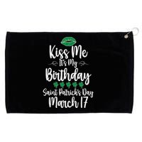 Saint Patrick's Day March Born Irish Birthday Grommeted Golf Towel