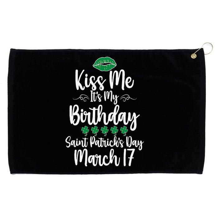 Saint Patrick's Day March Born Irish Birthday Grommeted Golf Towel