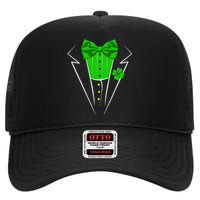 Saint Patrick's Day Irish Funny Tuxedo Costume Pub High Crown Mesh Back Trucker Hat