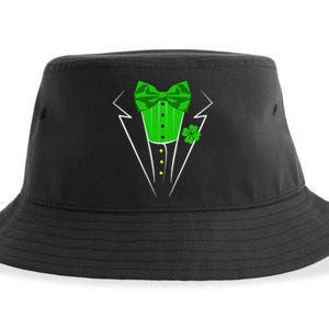 Saint Patrick's Day Irish Funny Tuxedo Costume Pub Sustainable Bucket Hat