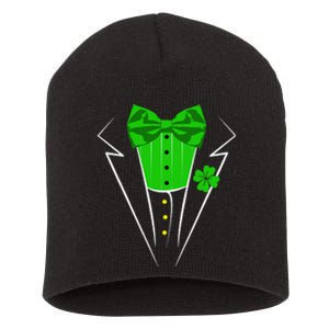 Saint Patrick's Day Irish Funny Tuxedo Costume Pub Short Acrylic Beanie