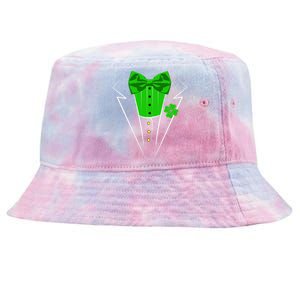 Saint Patrick's Day Irish Funny Tuxedo Costume Pub Tie-Dyed Bucket Hat