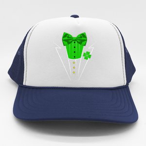 Saint Patrick's Day Irish Funny Tuxedo Costume Pub Trucker Hat