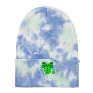 Saint Patrick's Day Irish Funny Tuxedo Costume Pub Tie Dye 12in Knit Beanie