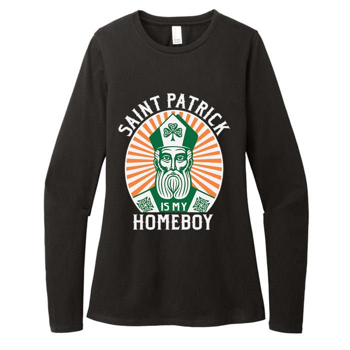 St. Patrick's Day Saint Patrick Is My Homeboy Womens CVC Long Sleeve Shirt