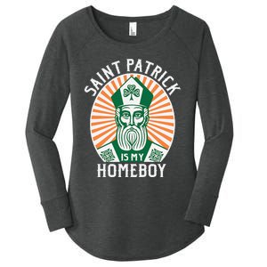 St. Patrick's Day Saint Patrick Is My Homeboy Women's Perfect Tri Tunic Long Sleeve Shirt