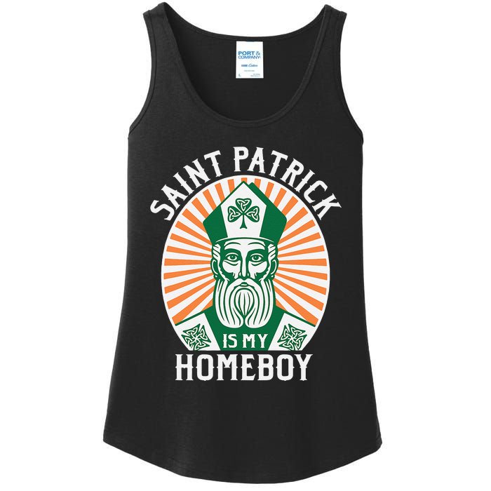 St. Patrick's Day Saint Patrick Is My Homeboy Ladies Essential Tank