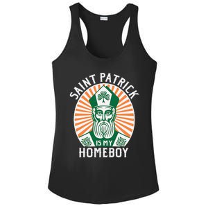 St. Patrick's Day Saint Patrick Is My Homeboy Ladies PosiCharge Competitor Racerback Tank