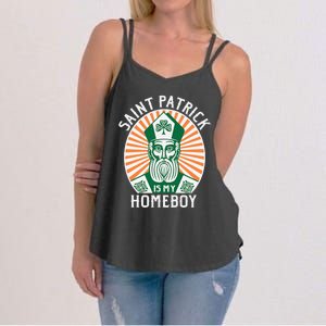 St. Patrick's Day Saint Patrick Is My Homeboy Women's Strappy Tank