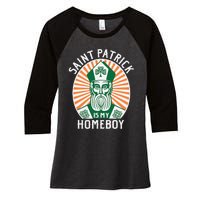 St. Patrick's Day Saint Patrick Is My Homeboy Women's Tri-Blend 3/4-Sleeve Raglan Shirt