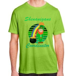 St Patricks Day Leprechaun Shenanigans Coordinator Rainbow Gift Adult ChromaSoft Performance T-Shirt