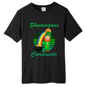 St Patricks Day Leprechaun Shenanigans Coordinator Rainbow Gift Tall Fusion ChromaSoft Performance T-Shirt