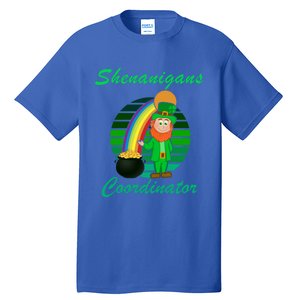 St Patricks Day Leprechaun Shenanigans Coordinator Rainbow Gift Tall T-Shirt