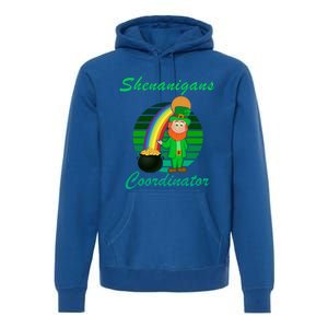 St Patricks Day Leprechaun Shenanigans Coordinator Rainbow Gift Premium Hoodie