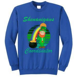 St Patricks Day Leprechaun Shenanigans Coordinator Rainbow Gift Tall Sweatshirt