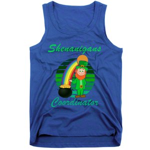 St Patricks Day Leprechaun Shenanigans Coordinator Rainbow Gift Tank Top