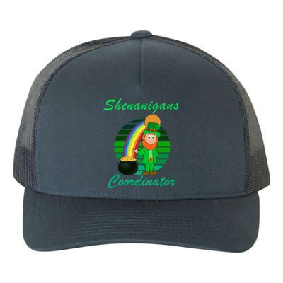 St Patricks Day Leprechaun Shenanigans Coordinator Rainbow Gift Yupoong Adult 5-Panel Trucker Hat