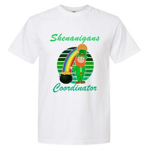 St Patricks Day Leprechaun Shenanigans Coordinator Rainbow Gift Garment-Dyed Heavyweight T-Shirt