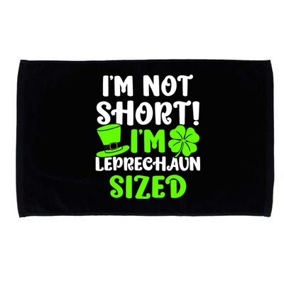 St Patricks Day Im Not Short Im Leprechaun Sized Microfiber Hand Towel