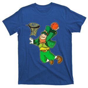 Saint Patrick's Day Leprechaun Basketball Dunk Meaningful Gift T-Shirt