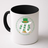 St Patricks Day Happy Pi Day Math Science Irish Shamrocks Coffee Mug